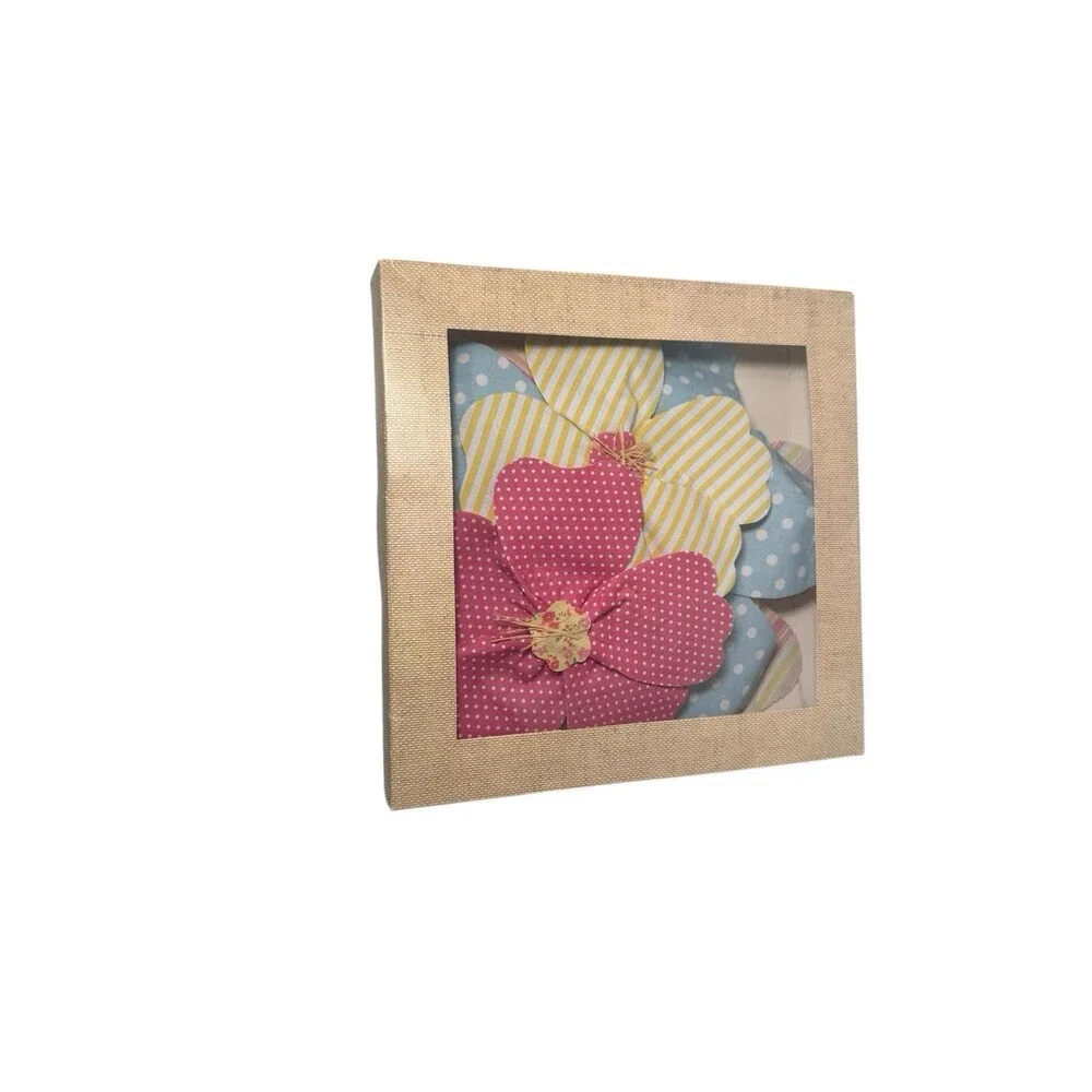 Pottery Barn Fabric Flower Wall Hangings, set of 8- Easter Spring Baby Bloom New
